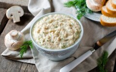 Паштет из баклажанов с шампиньонами