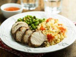 Булгур с кусочками свинины в мультиварке