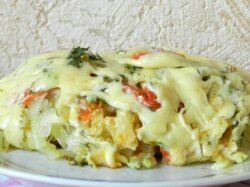 Картофель со свининой под сыром в мультиварке