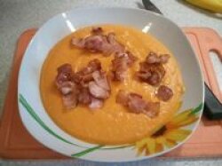 Суп из тыквы с беконом