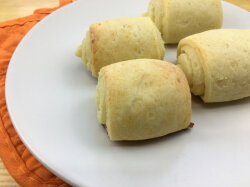 Мягкое творожное печенье трубочки с сахаром