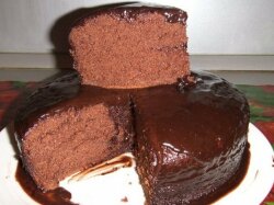 Шоколадное Кухэ в мультиварке к чаю