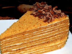 Торт «Медовик» со сгущенным молоком