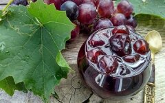 Густое варенье из винограда с желатином