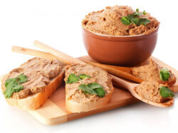 Паштет из свиной печени с чесноком в мультиварке