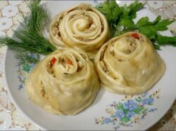 Ханум из говядины в пароварке