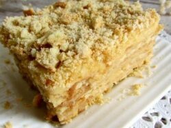 Лимонный торт из галетного печенья