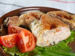 Фаршированные куриные окорочка со свининой