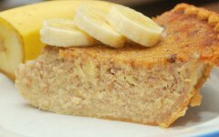 Постная банановая коврижка на лимонаде