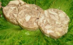 Быстрый сальтисон из свиной головы