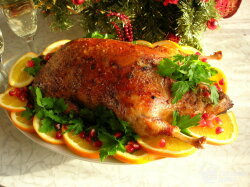 Классическая утка с апельсинами в духовке