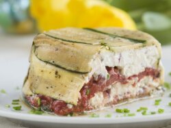 Творожно-овощной террин со шпинатом