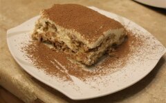 Тирамису с геркулесом и отрубями