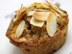 Морковно-яблочные маффины с отрубями