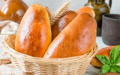 Бездрожжевые пирожки с лисичками