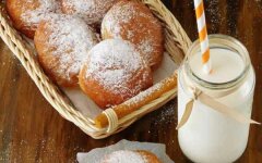 Ванильные пышки на сковороде