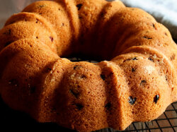 Домашний кекс на кефире с цукатами