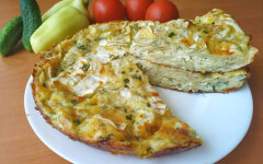 Сырный пирог из лаваша и зелени