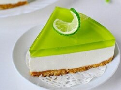 Желейный торт с лаймом без выпечки
