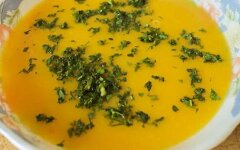 Суп-пюре из тыквы, кабачка и картофеля