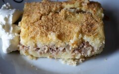Картофельная запеканка с мясом в духовке как в садике