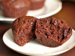 Шоколадно-банановые маффины в духовке