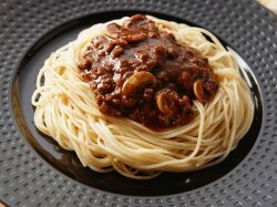 Макароны по-флотски с грибами без мяса