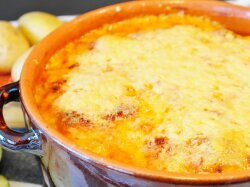 Пастуший пирог с грибами и фаршем