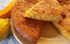 Шарлотка с тыквой на кефире в духовке