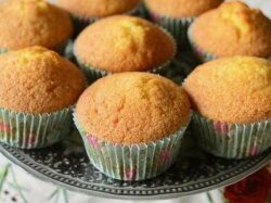 Апельсиновые кексики на йогурте