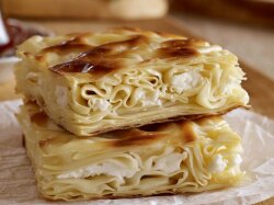 Ачма из лаваша с творожно-сырной начинкой