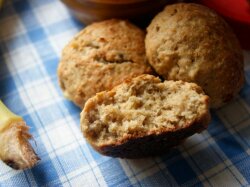Печенье из овсяной муки с бананами и сухофруктами