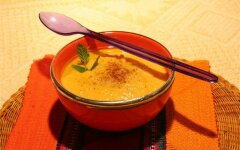 Тыквенный суп-пюре с курицей и картофелем для детей