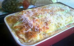 Кабачковая лазанья с куриным филе
