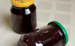 Повидло из вишни и яблок без сахара