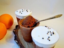 Шоколадно-апельсиновый мусс с желатином