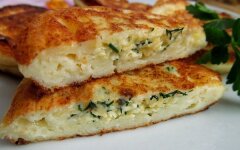 Творожные оладьи «Хачапури» с сыром