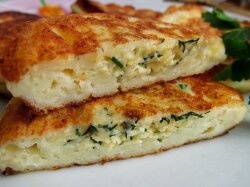 Творожные оладьи «Хачапури» с сыром