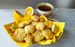 Апельсиновое печенье с миндалем