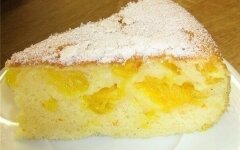 Апельсиновая шарлотка с бананами