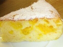 Апельсиновая шарлотка с бананами