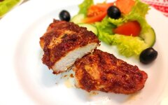 Мясо в томатном маринаде в духовке
