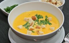 Сливочный суп-пюре из моркови с имбирем