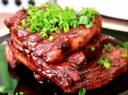 Свиные ребрышки в горчично-медовом маринаде в духовке