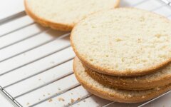 Ванильные бисквитные коржи с разрыхлителем