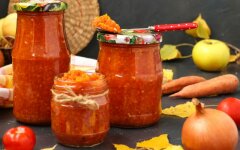 Томатный кетчуп с болгарским перцем и яблоками