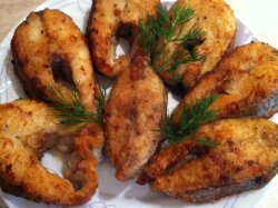Классическая щука на сковороде