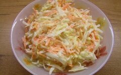 Салат из дайкона с сыром и чесноком