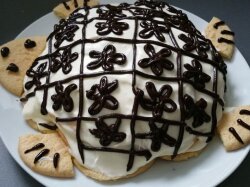 Торт «Черепаха» с кремом из йогурта