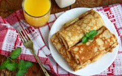 Ржаные блины на минералке без яиц